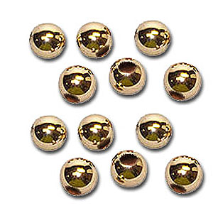 14K Gold Slide Spacer Beads 12 Quantity 