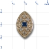 81017 Sapphire Bracelet Slide 