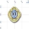 81035 Aquamarine Bracelet Slide 