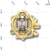 81039 Smoky Quartz Bracelet Slide Clasp 