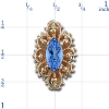 a6819 Blue Topaz Bracelet Slide 