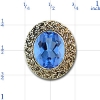 rk789 Blue Topaz Bracelet Slide 