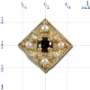 r-355t Garnet Bracelet Slide 