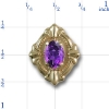 80883 Amethyst Bracelet Slide 