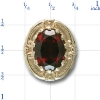 80884 Garnet Bracelet Slide 