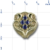80968 Sapphire Bracelet Slide 