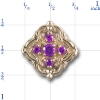 81011 Amethyst Bracelet Slide 