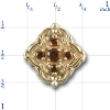 81011 Garnet Bracelet Slide 