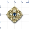 81011 Sapphire Bracelet Slide 