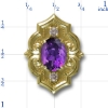 81006 Amethyst Bracelet Slide 