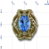 r9524 Blue Topaz Bracelet Slide 