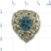 rhrt115 blue topaz Bracelet Slide 