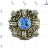 rk703 Blue Topaz Bracelet Slide 