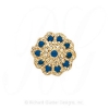 GS037 S - 14 Karat Gold Sapphire Slide 