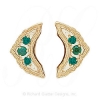 GS047-2 E - 14 Karat Gold Emerald Slide 