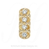 GS048 D - 14 Karat Gold Diamond Slide 