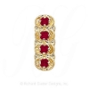 GS048 G - 14 Karat Gold Garnet Slide 