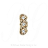 GS068 D - 14 Karat Gold Diamond Slide 