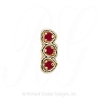 GS068 R - 14 Karat Gold Ruby Slide 