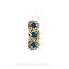 GS068 S - 14 Karat Gold Sapphire Slide 