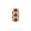 GS069 AMY - 14 Karat Gold Amethyst Slide 
