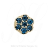 GS071 S - 14 Karat Gold Sapphire Slide 