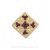 GS074 PT - 14 Karat Gold Pink Tourmaline Slide 