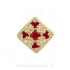 GS074 R - 14 Karat Gold Ruby Slide 