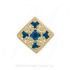 GS074 S - 14 Karat Gold Sapphire Slide 