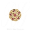 GS078 PT - 14 Karat Gold Pink Tourmaline Slide 