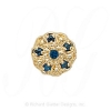 GS078 S - 14 Karat Gold Sapphire Slide 