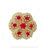 GS080 R - 14 Karat Gold Ruby Slide 