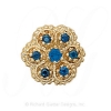GS080 S - 14 Karat Gold Sapphire Slide 