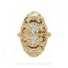 GS082 D - 14 Karat Gold Diamond Slide 