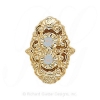 GS082 OP - 14 Karat Gold Opal Slide 