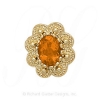 GS086 CIT - 14 Karat Gold Citrine Slide 