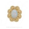 GS086 OP - 14 Karat Gold Opal Slide 
