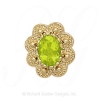GS086 PD - 14 Karat Gold Peridot Slide 