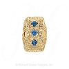 GS091 S - 14 Karat Gold Sapphire Slide 
