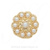 GS092 PL - 14 Karat Gold Pearl Slide 