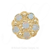 GS093 OP - 14 Karat Gold Opal Slide 