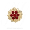 GS099 G - 14 Karat Gold Garnet Slide 