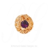 GS109 AMY - 14 Karat Gold Amethyst Slide 