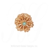 GS113 E - 14 Karat Gold Emerald Slide 