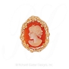 GS146 CAM - 14 Karat Gold Cameo Slide 