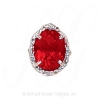 GS146 G - 14 Karat Gold Garnet Slide 