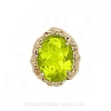 GS146 PD - 14 Karat Gold Peridot Slide 