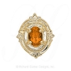 GS147 CIT - 14 Karat Gold Citrine Slide 