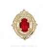 GS147 G - 14 Karat Gold Garnet Slide 