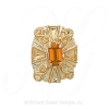 GS149 CIT - 14 Karat Gold Citrine Slide 